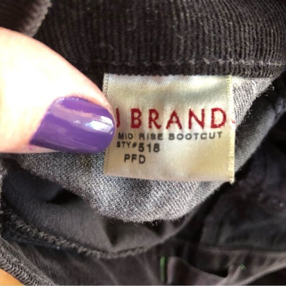 J Brand Women’s Black Corduroy Boot Cut Jeans Size 27 - Picture 13 of 13